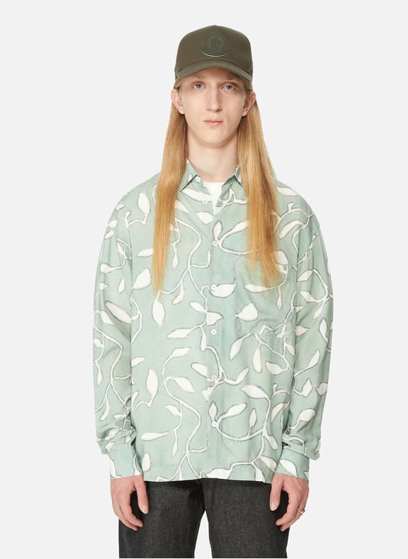 Baou cotton and linen shirt Green by JACQUEMUS JACQUEMUS Baou cotton and linen shirt Green