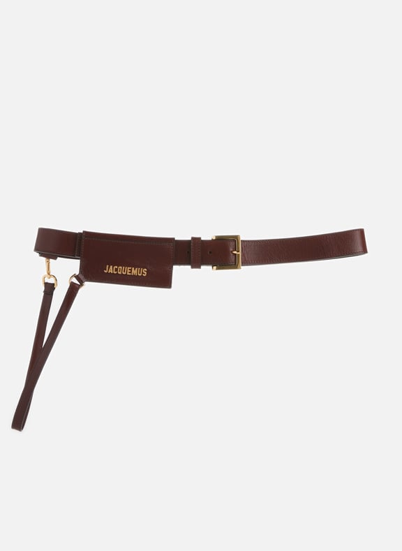 La Ceinture Porte Cartes leather card holder belt Brown by JACQUEMUS JACQUEMUS La Ceinture Porte Cartes leather card holder belt Brown
