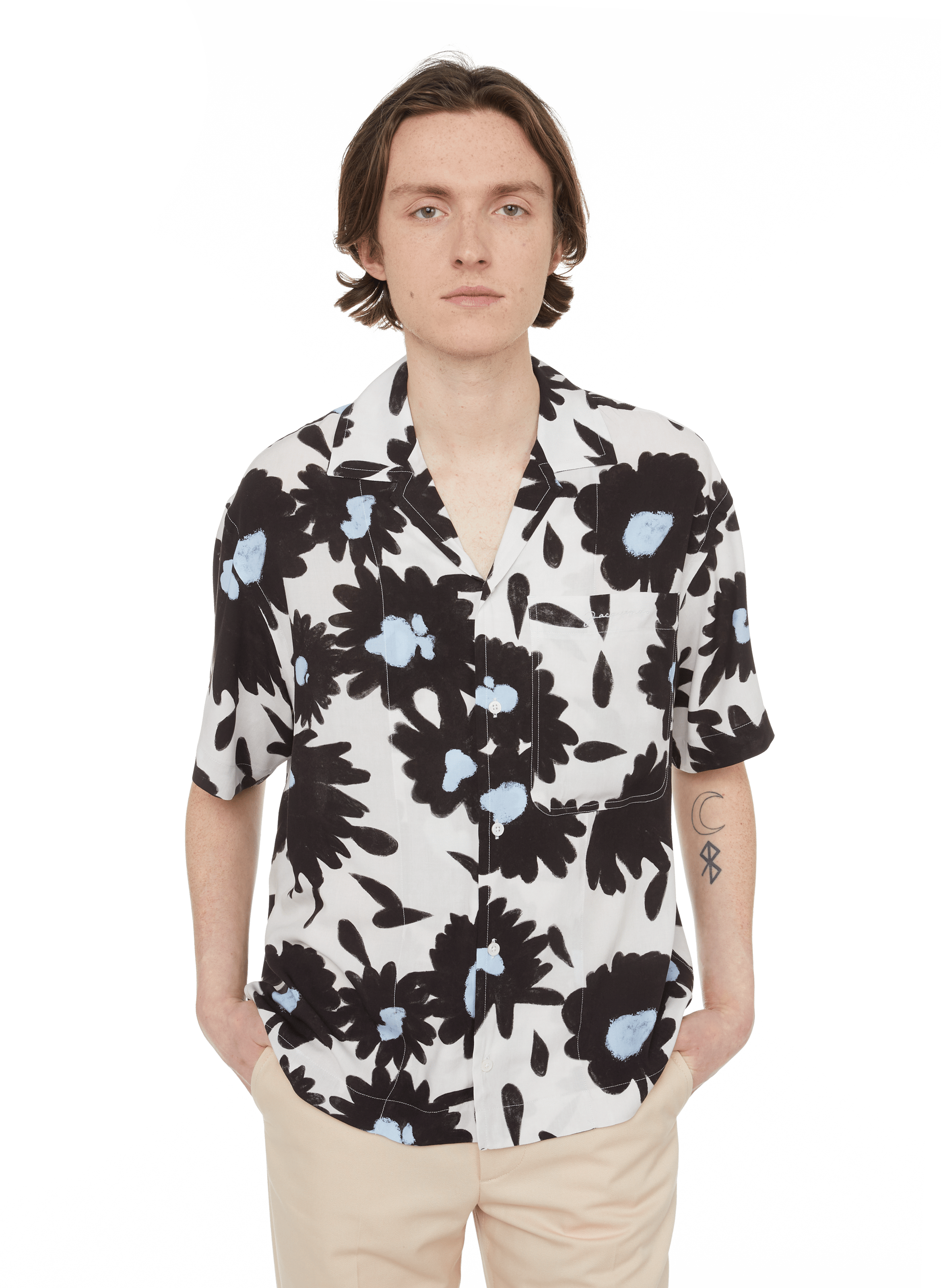 LA CHEMISE JEAN PRINTED SHIRT - JACQUEMUS for MEN | Printemps.com