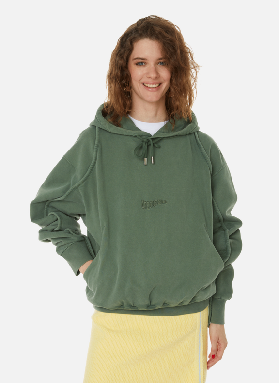 JACQUEMUS Le Sweatshirt Camargue cotton sweatshirt Green