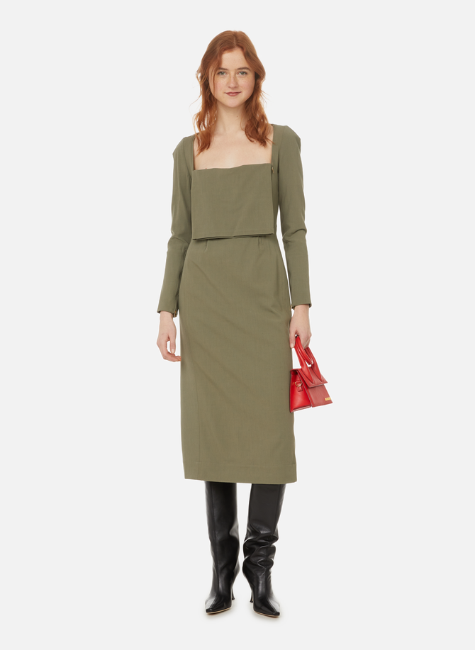 La Robe Terra linen-blend dress JACQUEMUS