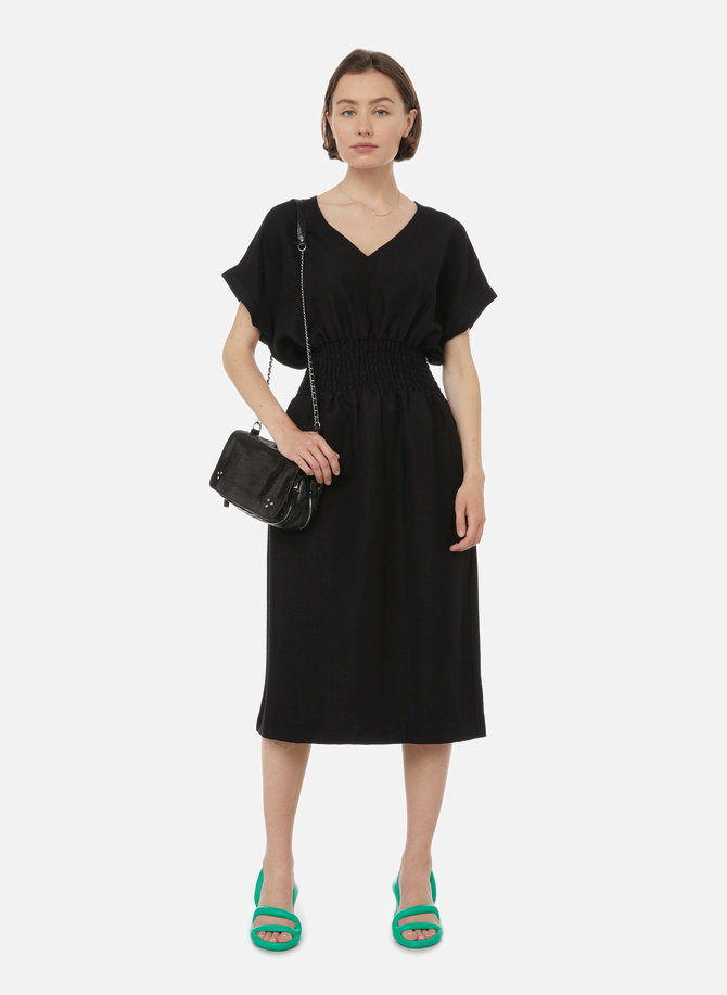 Linen-effect maxi dress AU PRINTEMPS PARIS