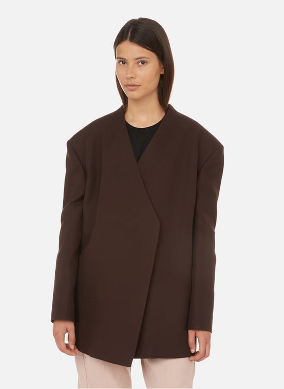 Oversized cotton blazer jacket Purple by JIL SANDER JIL SANDER Oversized cotton blazer jacket Purple