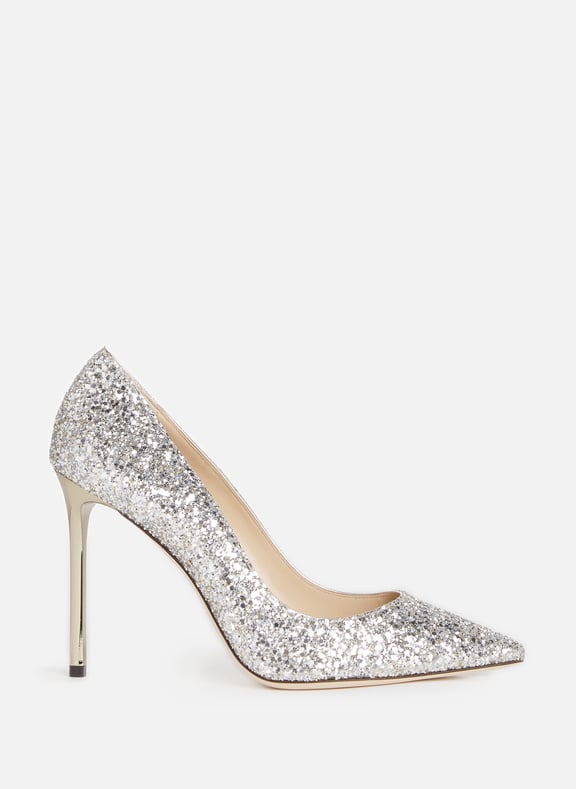 Romy glittery heels Beige by JIMMY CHOO JIMMY CHOO Romy glittery heels Beige