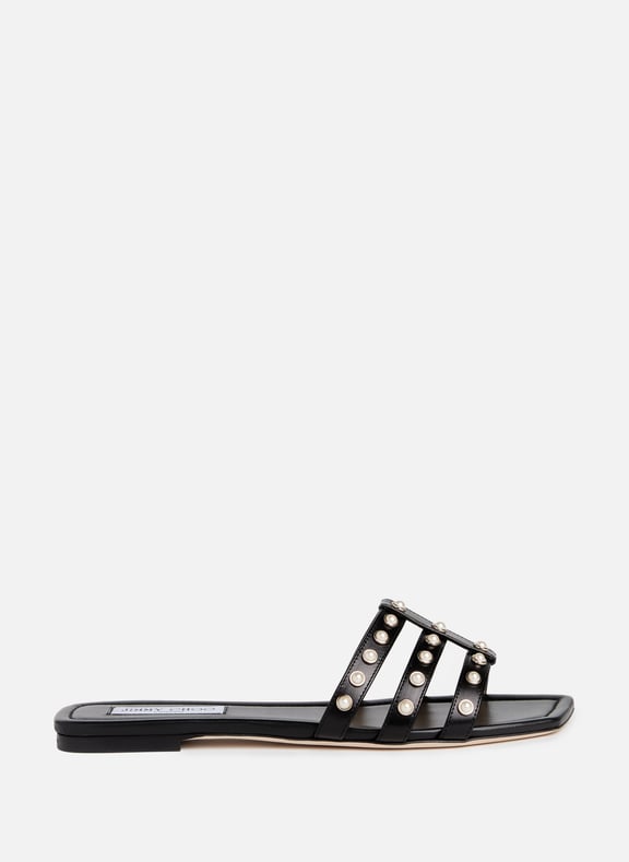 Hazal leather mules Black by JIMMY CHOO JIMMY CHOO Hazal leather mules Black