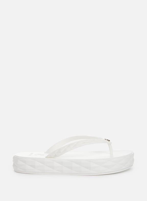 Diamond flip flops White by JIMMY CHOO JIMMY CHOO Diamond flip flops White