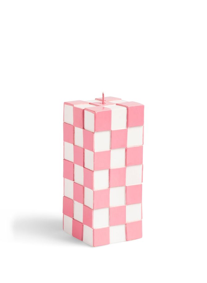 Checkerboard candle &K AMSTERDAM