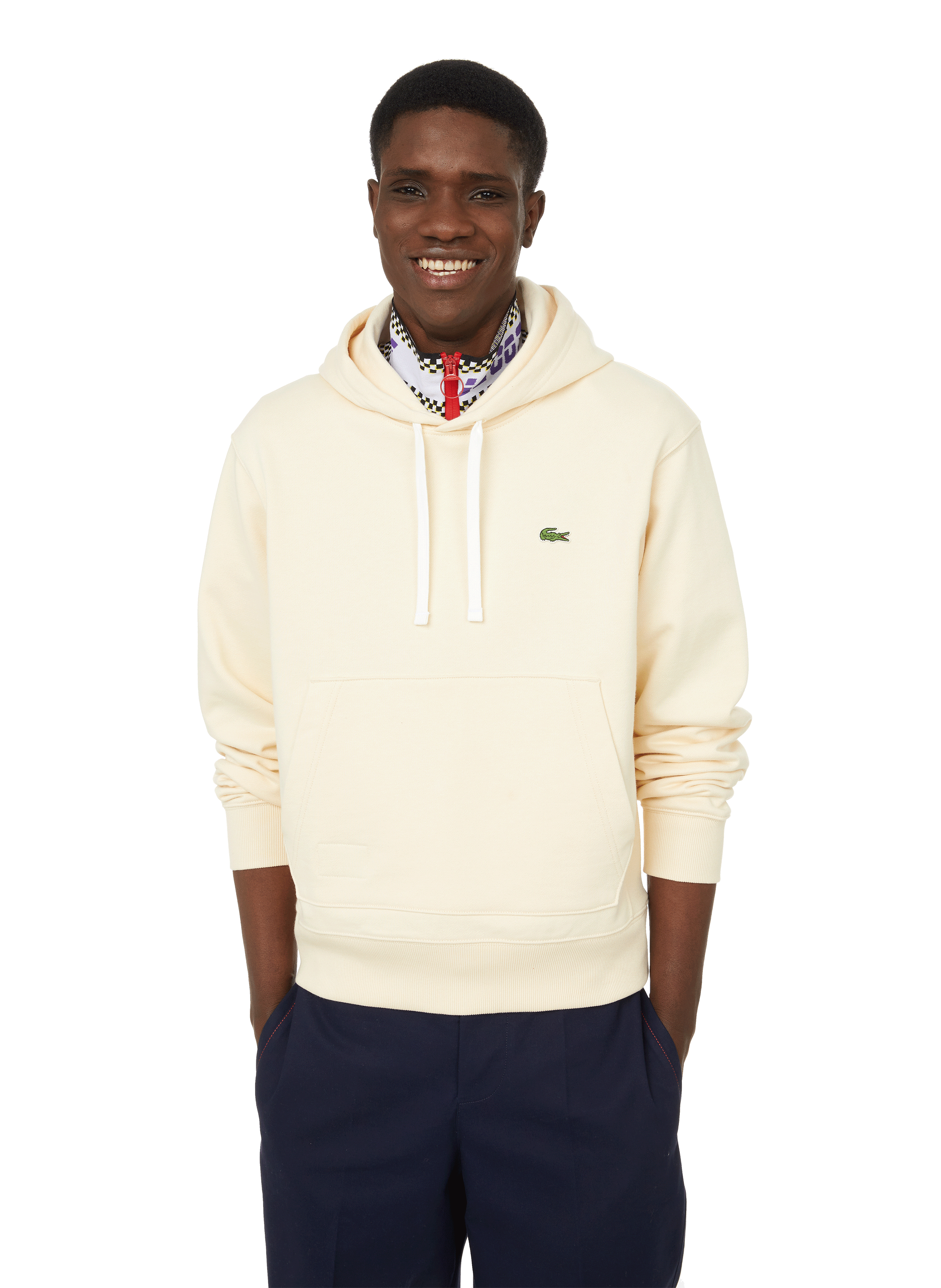 lacoste cotton hoodie