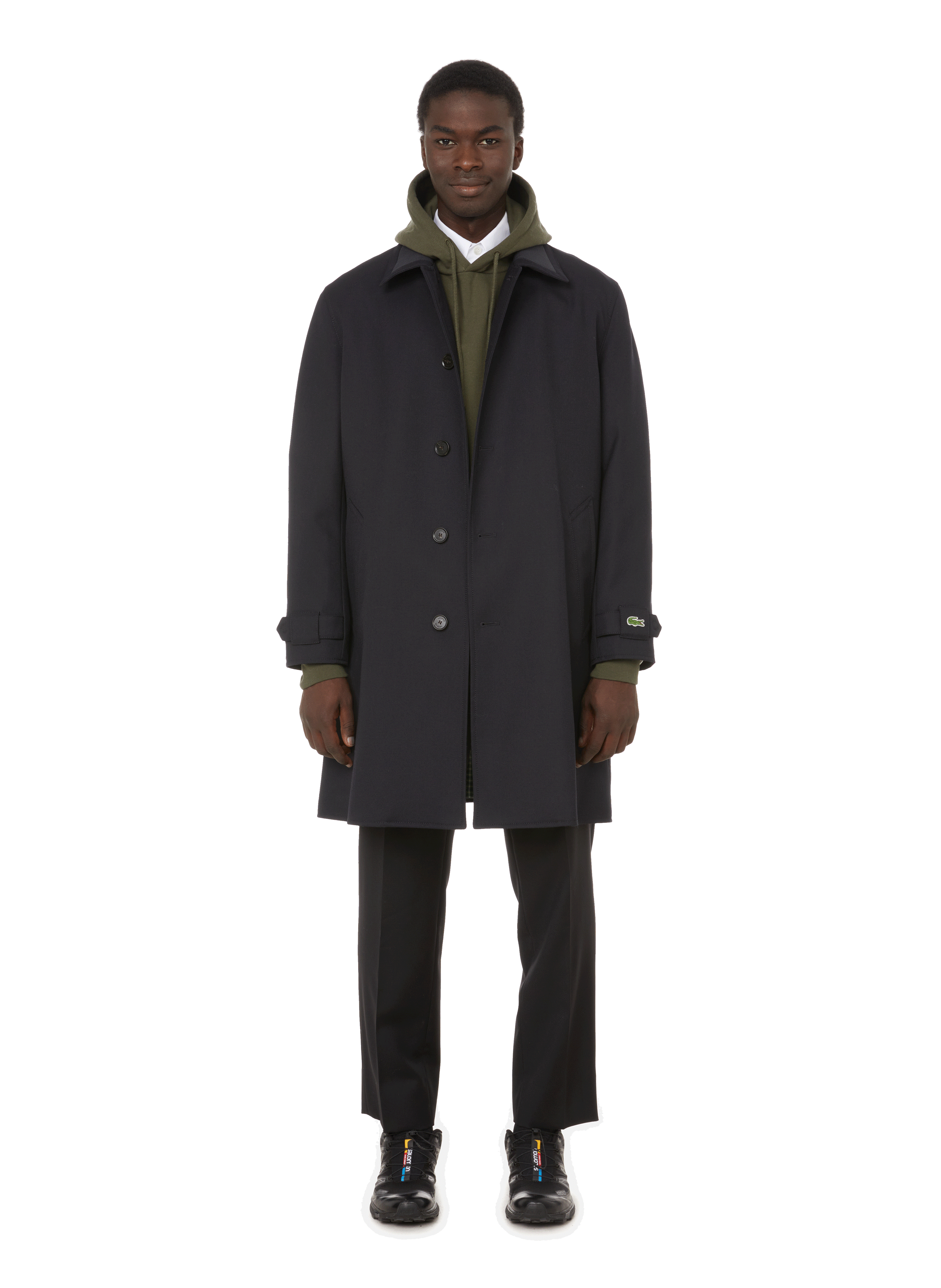 lacoste wool coat