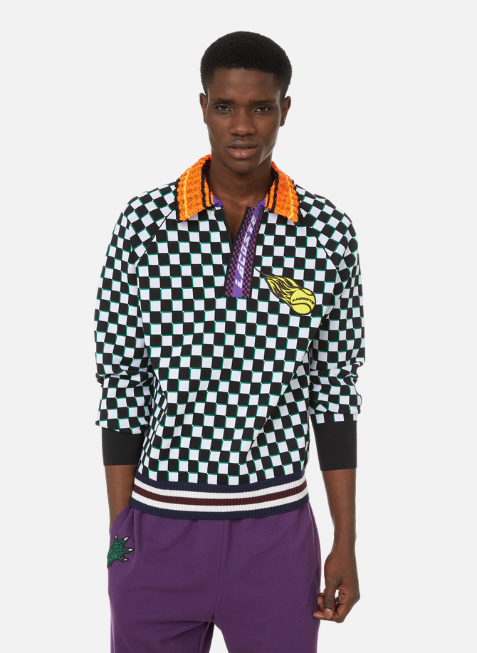 Fashion Show collection chequered sweatshirt LACOSTE