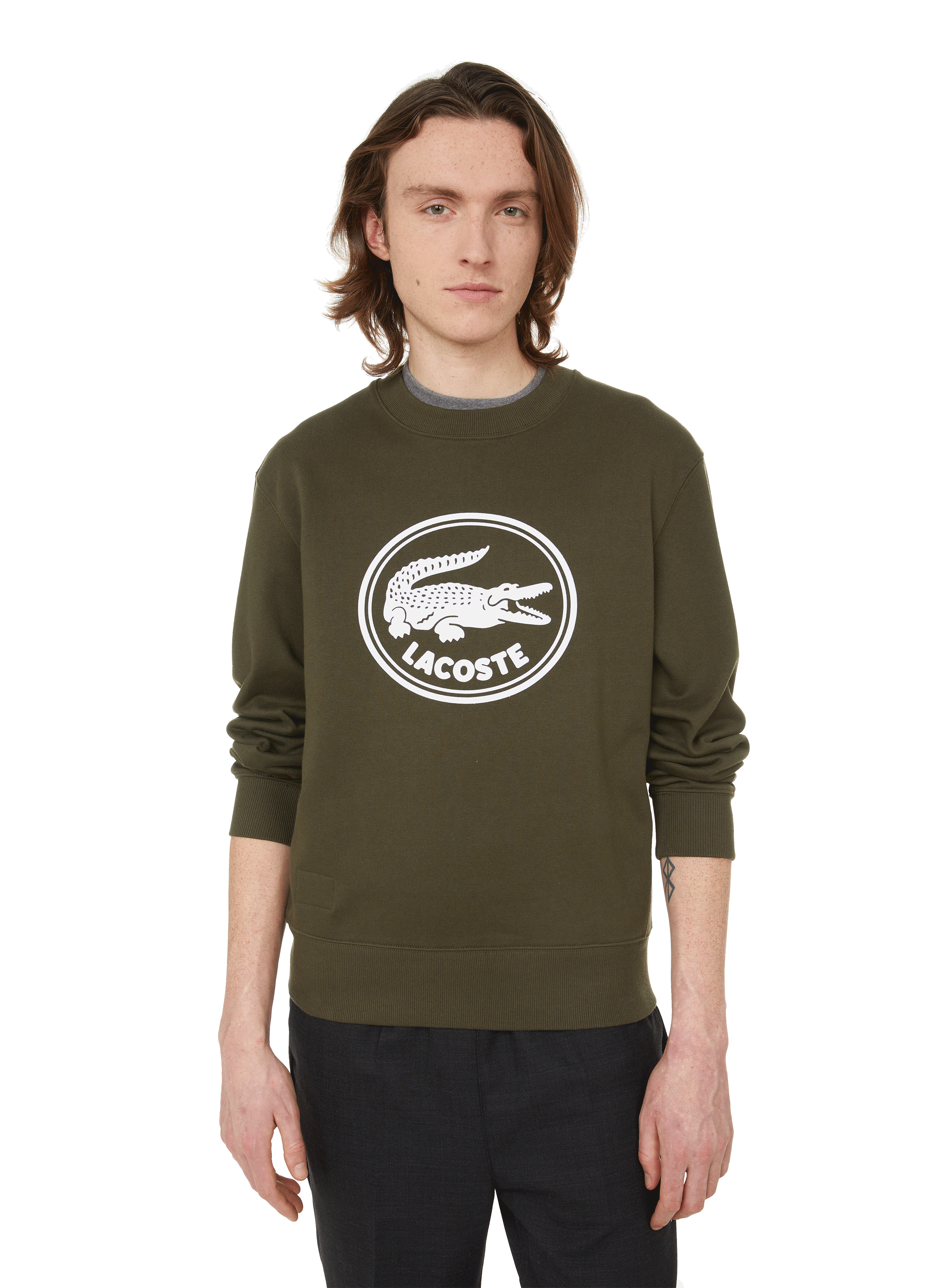 lacoste sweatshirt khaki