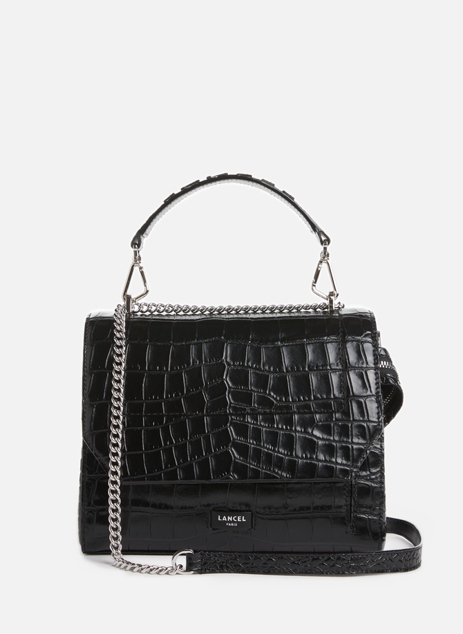 Ninon embossed leather handbag LANCEL