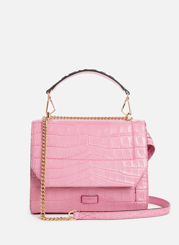 Ninon embossed leather handbag Pink by LANCEL LANCEL Ninon embossed leather handbag Pink