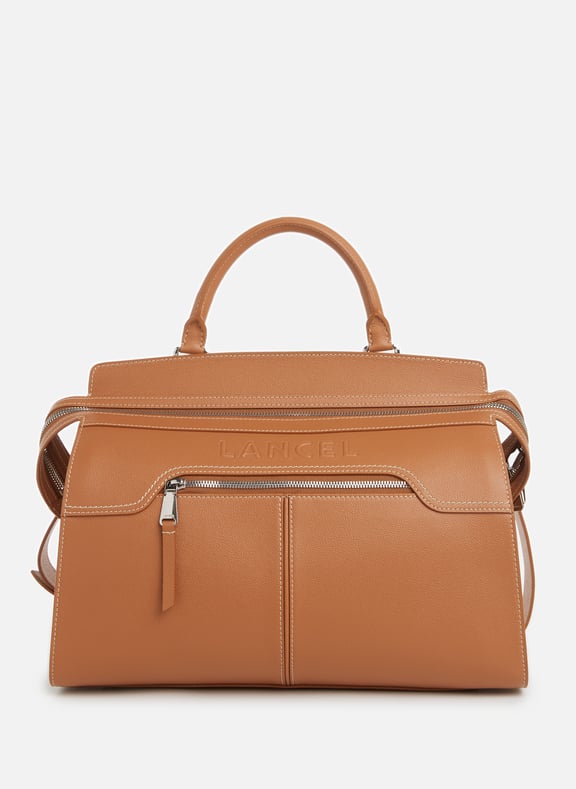 Inès leather handbag Brown by LANCEL LANCEL Inès leather handbag Brown