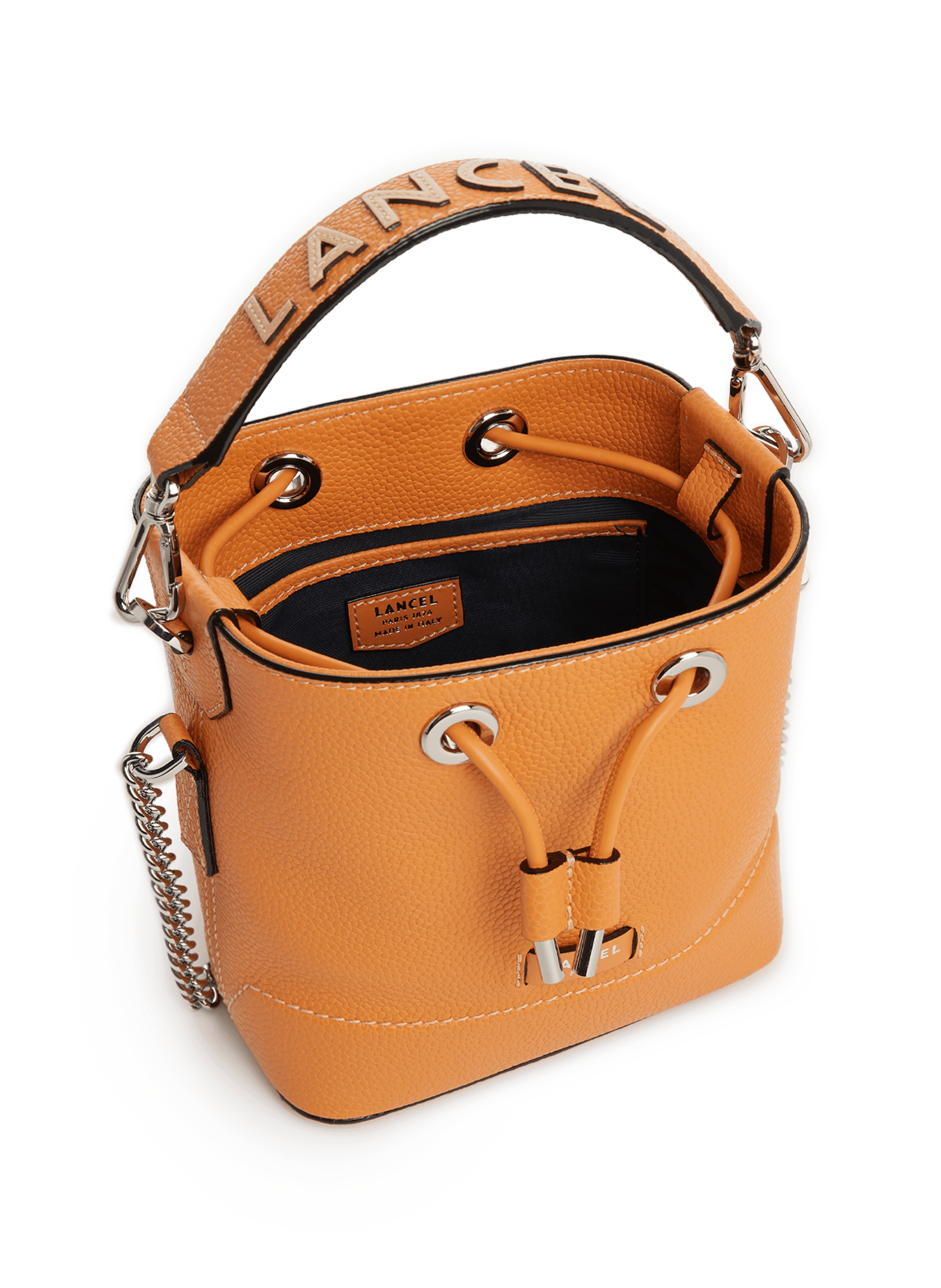 NINON LEATHER BUCKET BAG LANCEL for WOMEN