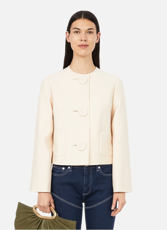 Cropped wool blend jacket Multicolour by LANVIN LANVIN Cropped wool blend jacket Multicolour
