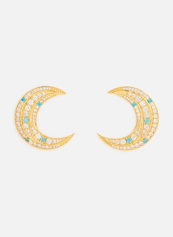 La Luna earrings Blue by LAVANI JEWELS LAVANI JEWELS La Luna earrings Blue
