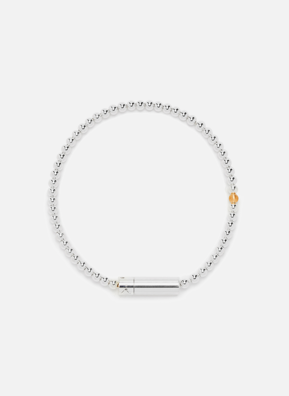 LE GRAMME 11g Beads polished silver bracelet Multicolour