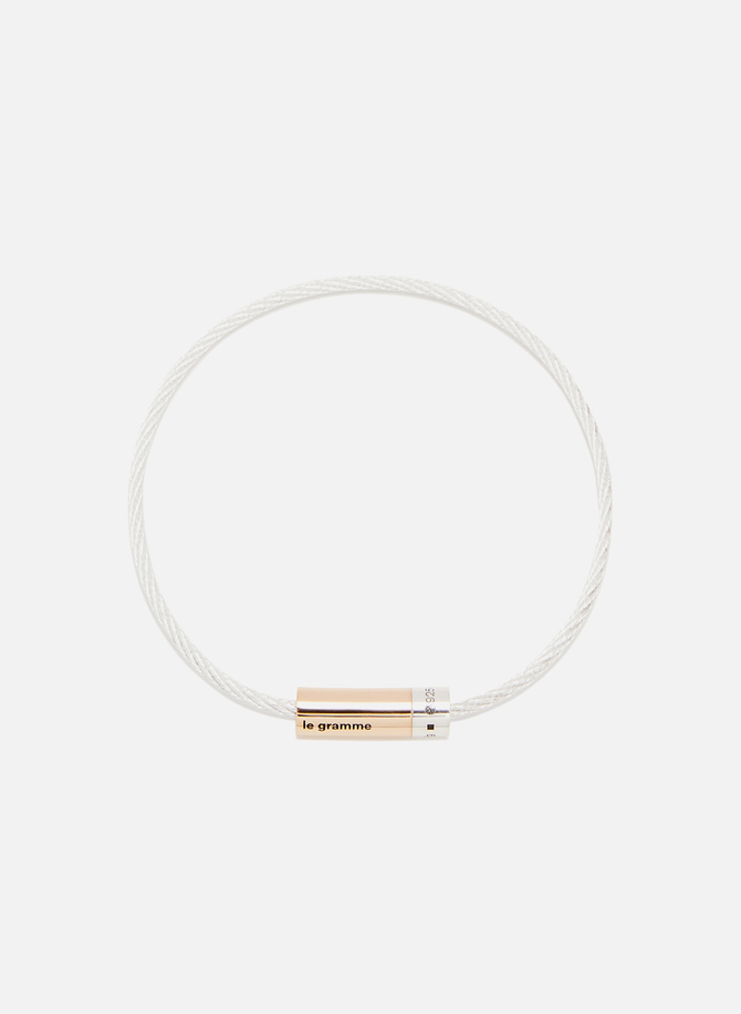 Gold and silver cable bracelet LE GRAMME