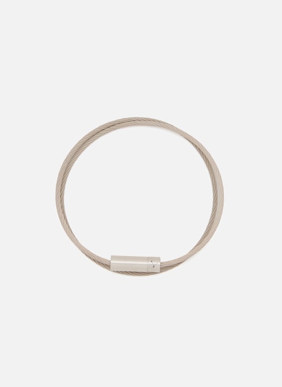Le 9 Grammes Silver Cable Bracelet Silver by LE GRAMME LE GRAMME Le 9 Grammes Silver Cable Bracelet Silver