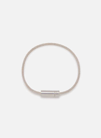 9 grammes cable bracelet in polished silver LE GRAMME