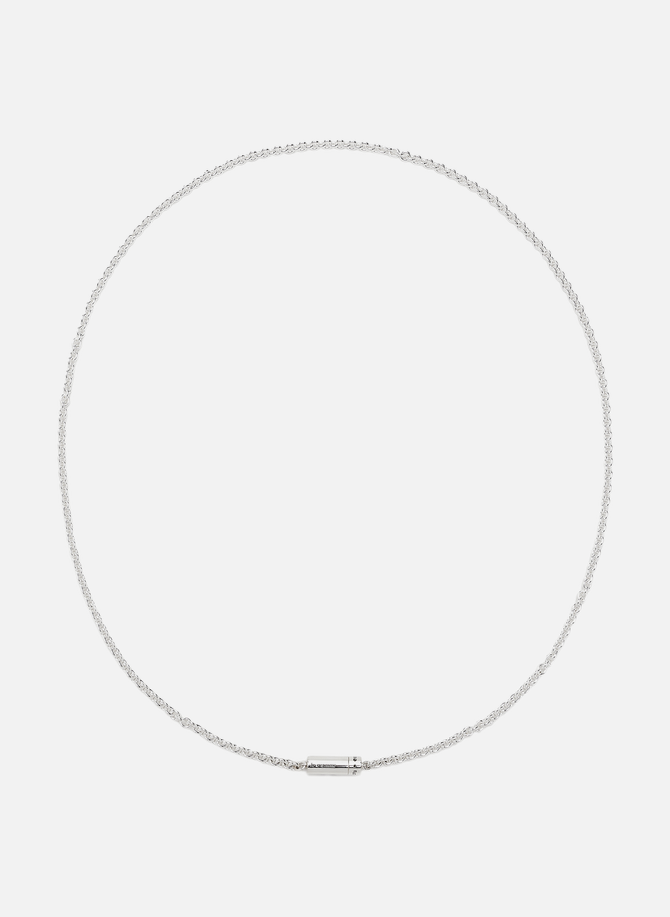 Le 27g smooth polished silver cable necklace LE GRAMME
