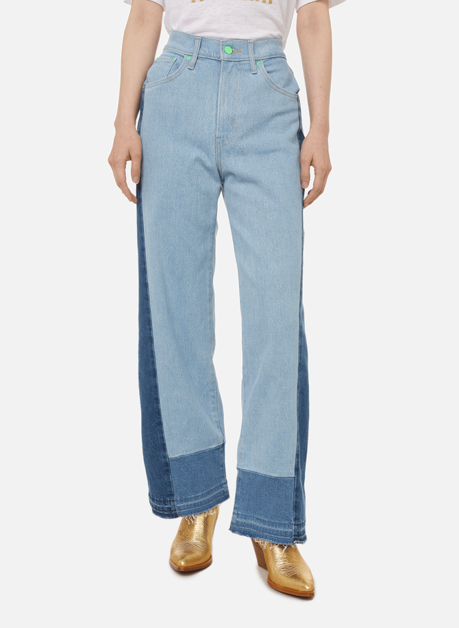 Mile High Wide Leg cotton and lyocell flared jeans LEVI'S x Deepika