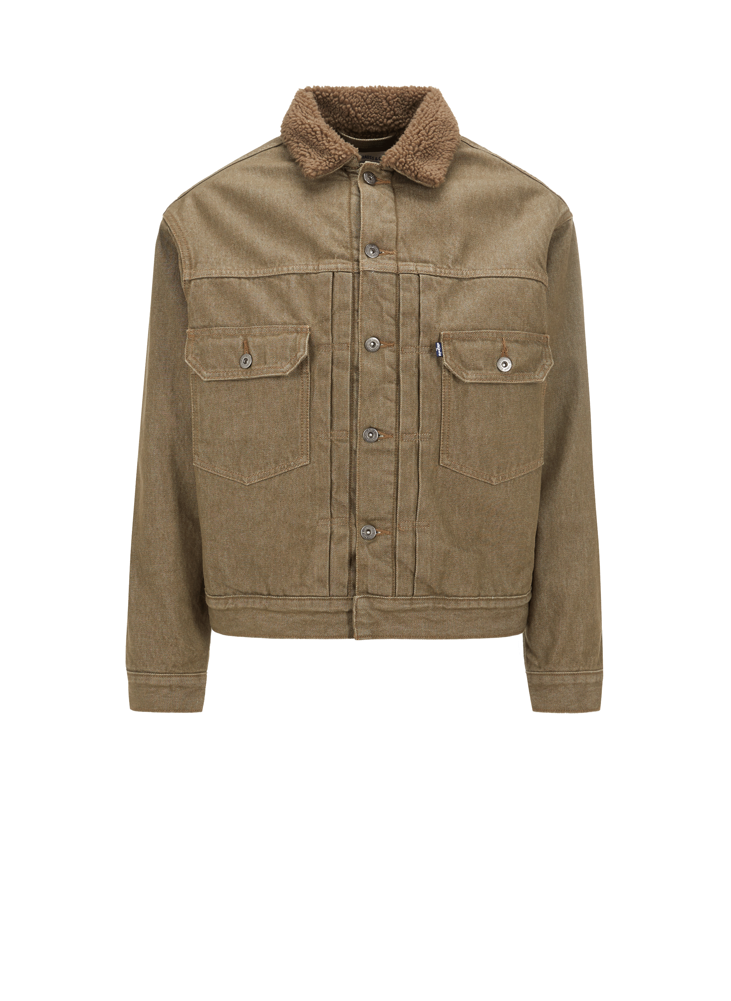 levis jean jacket brown