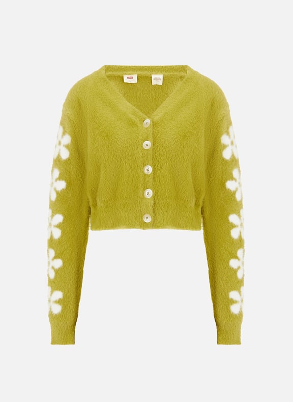 Fluffy cropped cardigan Green by LEVI'S Red Tab LEVI'S Red Tab Fluffy cropped cardigan Green
