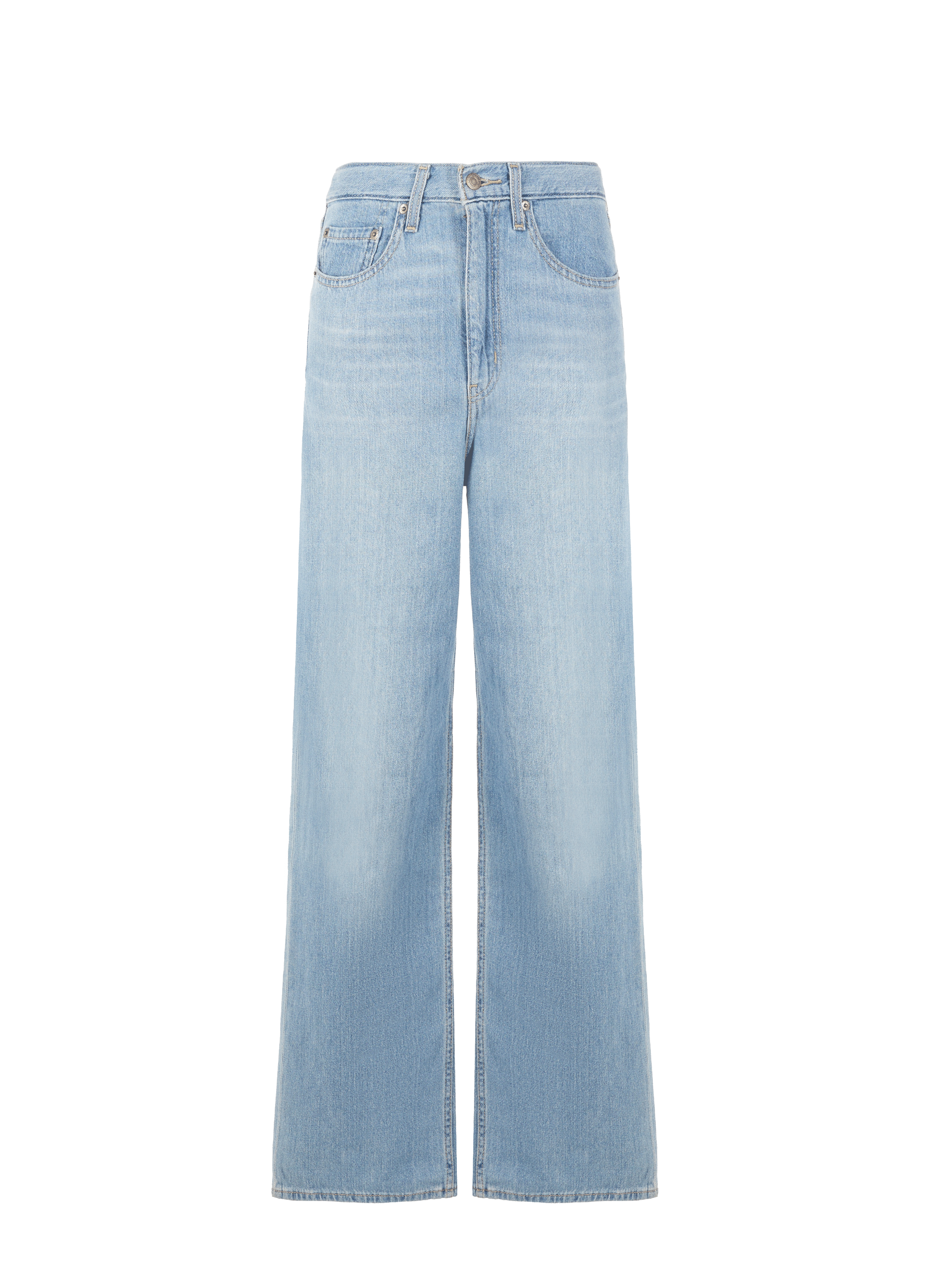 levi's blue hemp high loose jeans