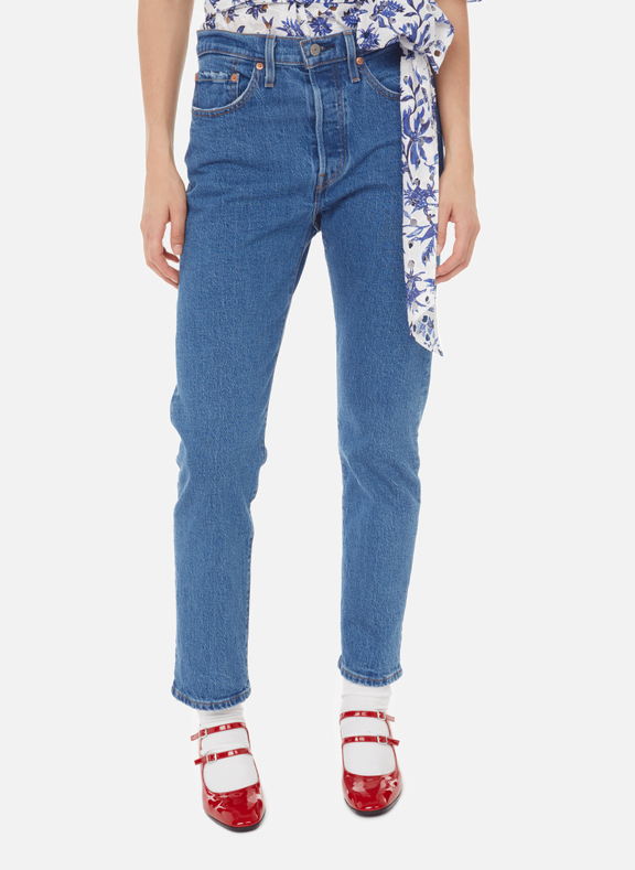LEVI'S 501 cropped jeans Blue
