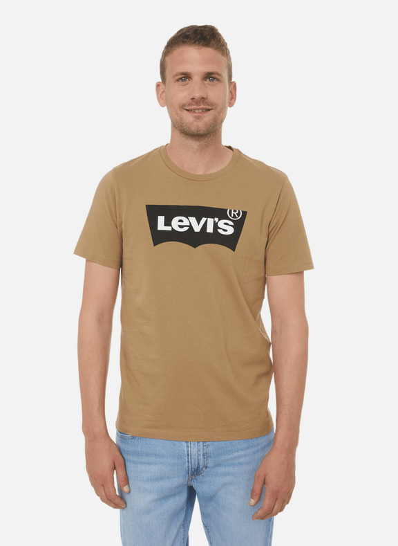 LEVI'S Red Tab Cotton logo T-shirt Brown