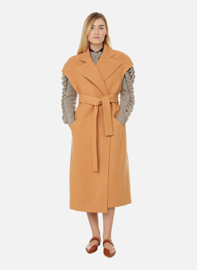 Sleeveless wool-blend coat LIYA