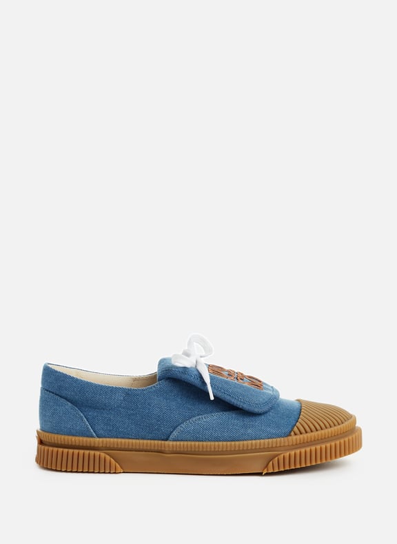 Low-top sneakers with cotton canvas flap Blue by LOEWE LOEWE Low-top sneakers with cotton canvas flap Blue