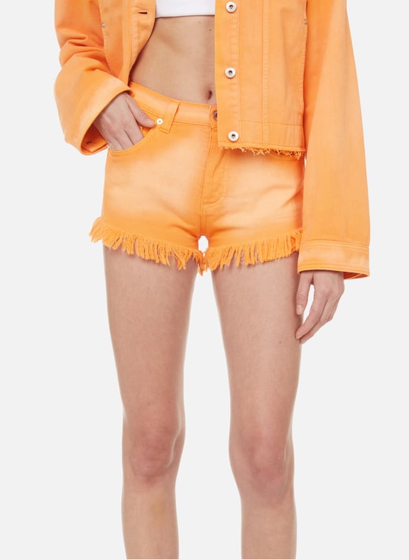 Denim shorts Orange by LOEWE LOEWE Denim shorts Orange