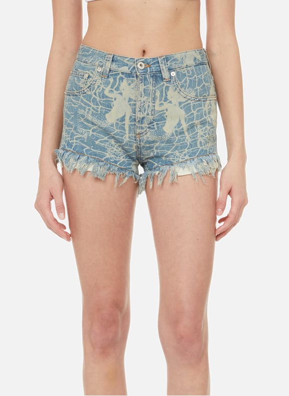 Mermaid denim shorts Blue by LOEWE LOEWE Mermaid denim shorts Blue