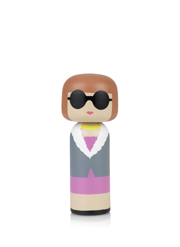 Anna wooden figurine Multicolour by LUCIE KAAS LUCIE KAAS Anna wooden figurine Multicolour