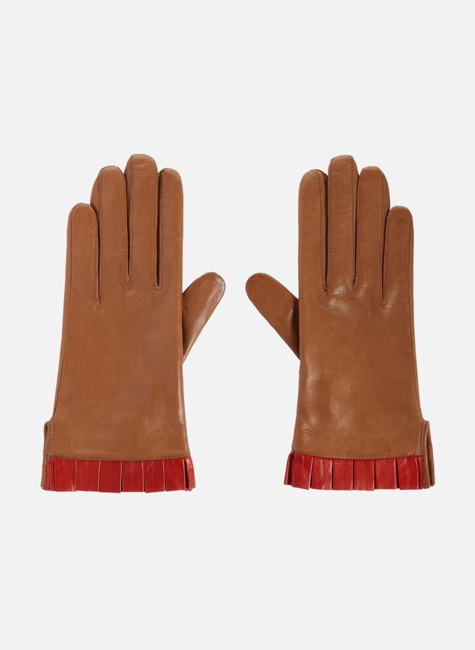 Harpe leather gloves MAISON FABRE