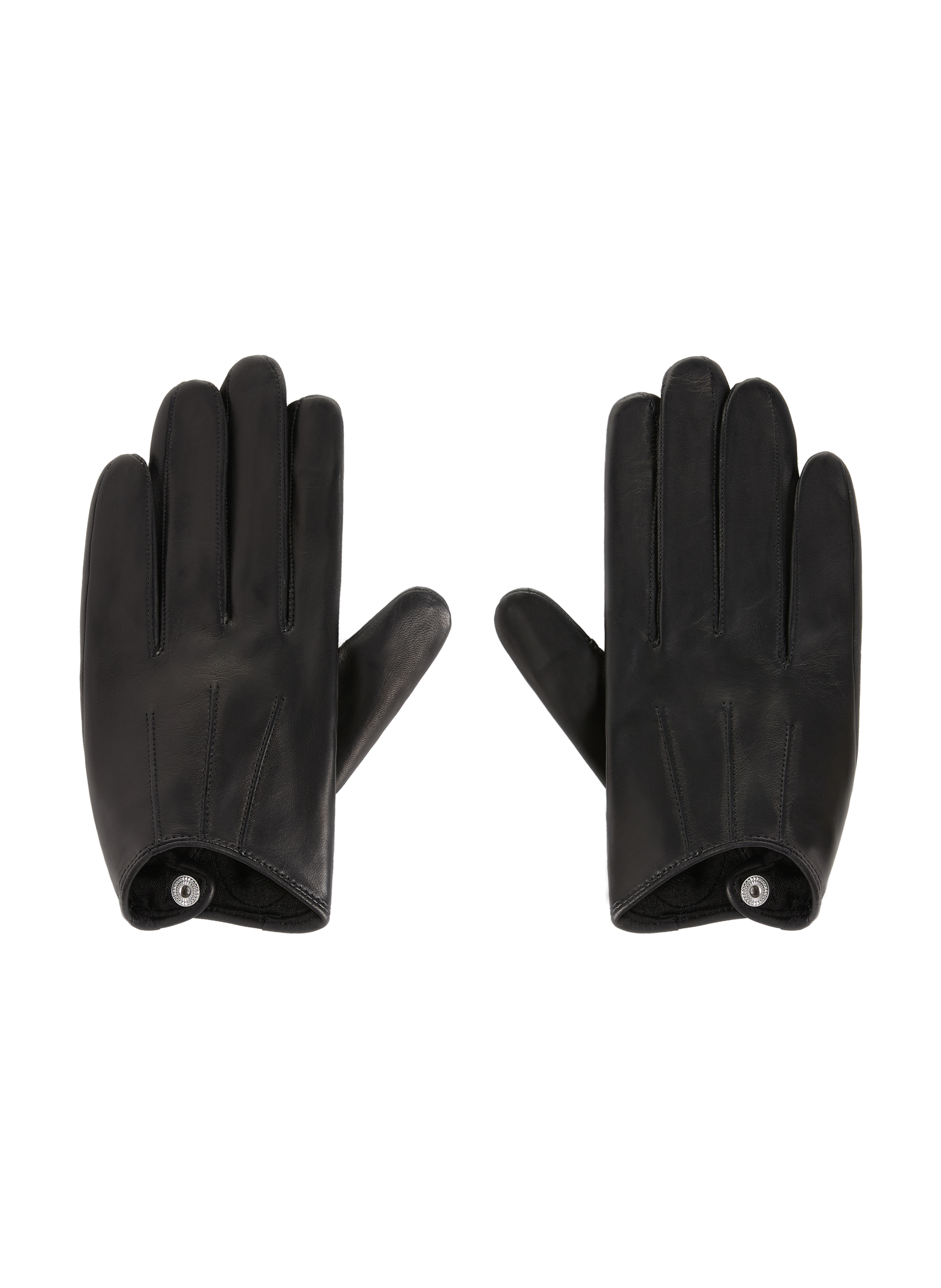 leather gloves with tech touch