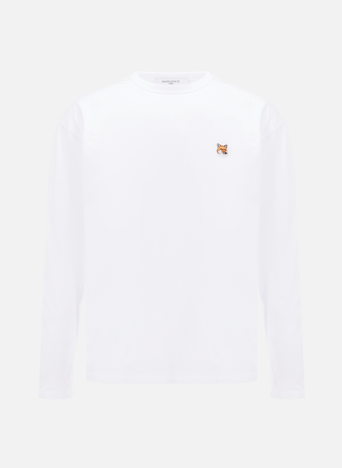 T-shirt manches longues en coton WhiteMAISON KITSUNÉ 