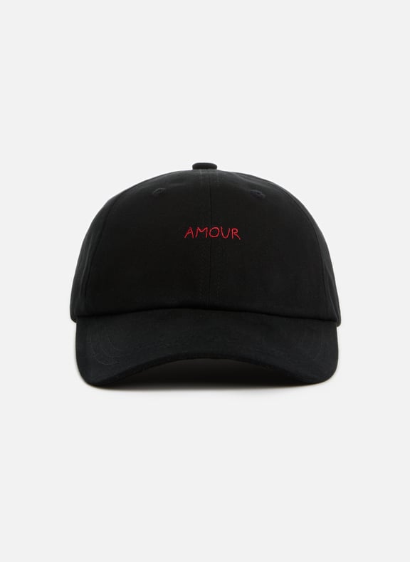 Beaumont Amour cotton baseball cap Black by MAISON LABICHE MAISON LABICHE Beaumont Amour cotton baseball cap Black