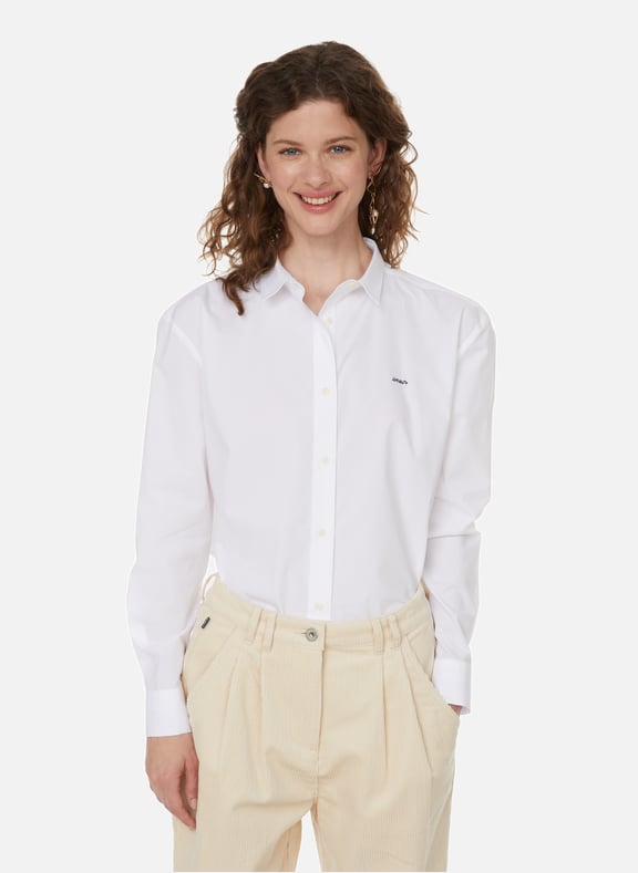 Saint Germain Amour cotton poplin shirt White by MAISON LABICHE MAISON LABICHE Saint Germain Amour cotton poplin shirt White