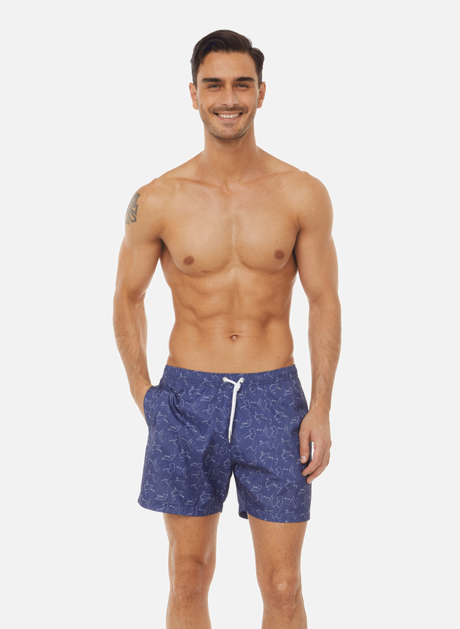 Racing recycled polyester swim shorts MAISON LABICHE