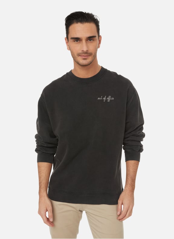 Charonne Out of office sweatshirt Black by MAISON LABICHE MAISON LABICHE Charonne Out of office sweatshirt Black