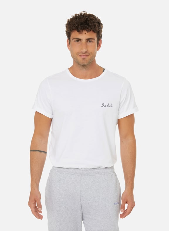 The Dude classic cotton T-shirt White by MAISON LABICHE MAISON LABICHE The Dude classic cotton T-shirt White