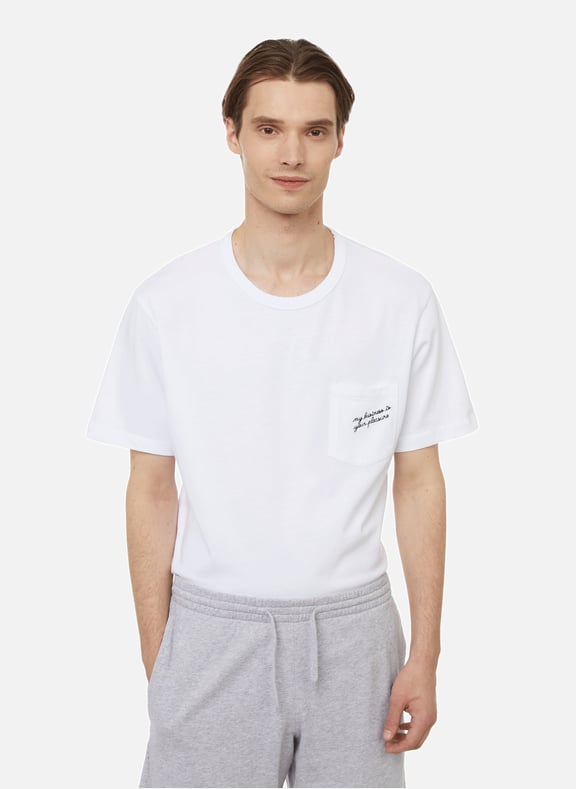 Lobligeois My Business is Your Pleasure cotton T-shirt White by MAISON LABICHE MAISON LABICHE Lobligeois My Business is Your Pleasure cotton T-shirt White