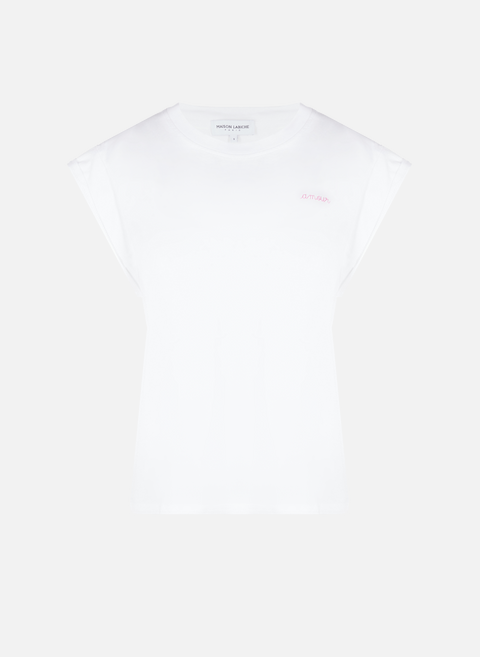 T-shirt Sedaine Amour en coton WhiteMAISON LABICHE 
