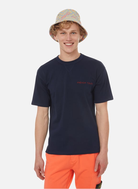 Victoire French Touch T-shirt Blue by MAISON LABICHE MAISON LABICHE Victoire French Touch T-shirt Blue