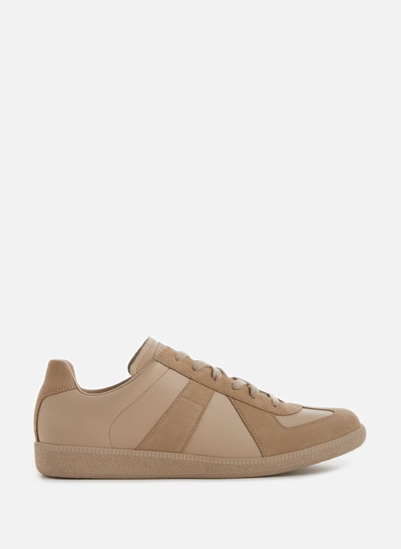 Replica leather Sneakers Brown by MAISON MARGIELA MAISON MARGIELA Replica leather Sneakers Brown