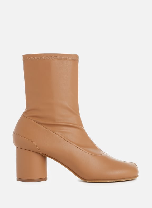 Tabi leather ankle boots Beige by MAISON MARGIELA MAISON MARGIELA Tabi leather ankle boots Beige